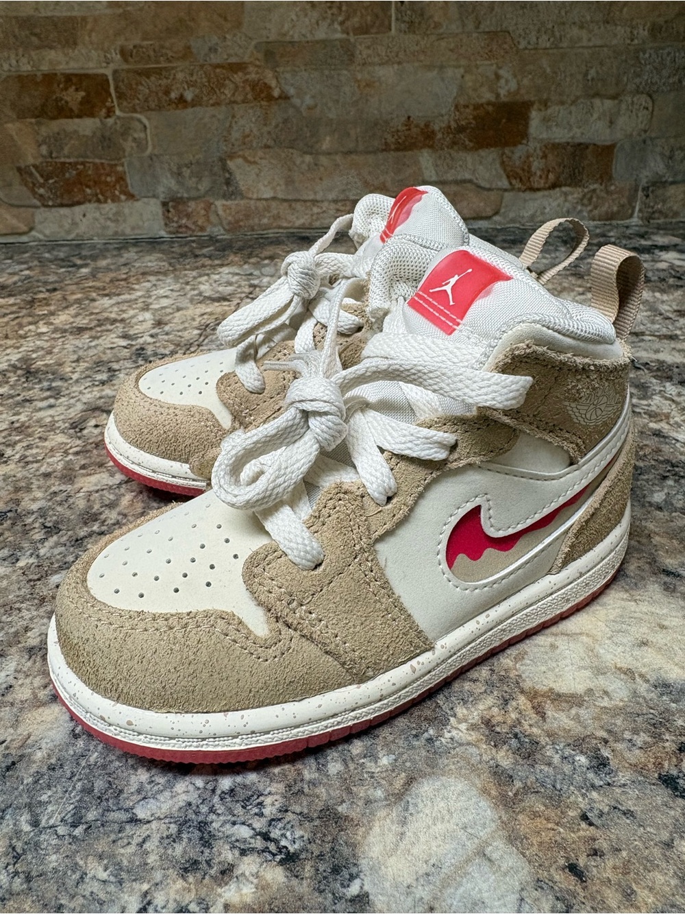 Nike Air Jordan 1 Mid SE Desert Fusion Red Pale Ivory HJ5959-206 Size 7C